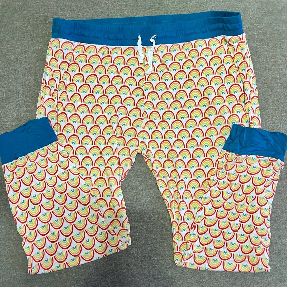 Little Sleepies Primary Rainbow pants XXL
